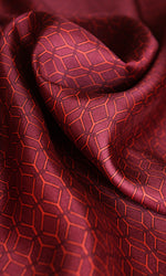 Load image into Gallery viewer, Lake Como Burgundy Silk Robe
